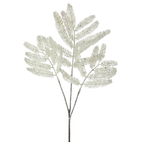 [MTX76754] 20"WINTER FOREST FERN SPRAY - WHITE