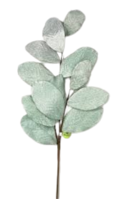 [MTX63844] 37" GLITTER TRINITY MAGNOLIA LEAF SPRAY AQUA 