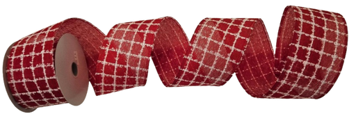 [76451-40-12] CINTA CUADROS ROJO 2.5¨X10Y