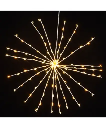 [AD1052WWCLW] 12" 120L Warm White & Cool White Fairy LED 3D Starburst Ligh