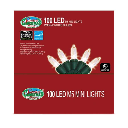 [100341282] 100 LED WAR WHITE BULBS  UL