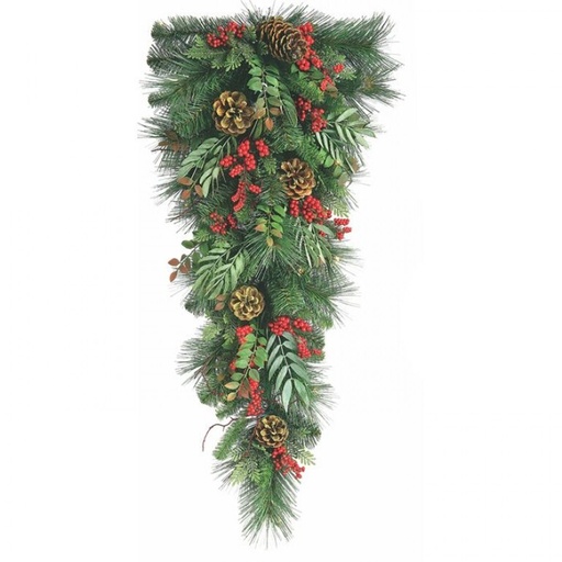 [MTX75595] 36´´REAL TOUCH CEDAR W/RED BERRY TEARDROP GRRD