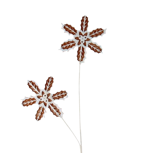 [C7076] GINGERBREAD SNOWFLAKE PICK