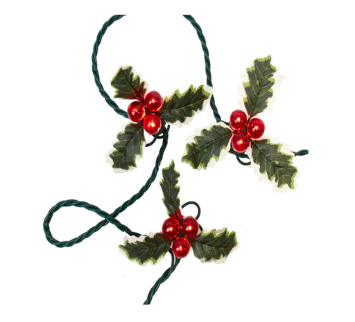 [UL4352] 36 LIGHT LED HOLLY BERRY CLUSTER SET