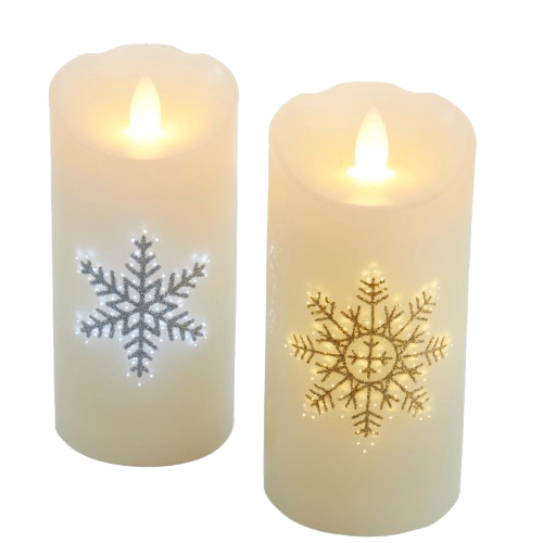 [JEL0005] 6 BATTERY OPERATED FIBER OPTIC LED SNOWFLAKE / INDIVIDUAL 