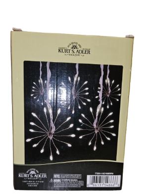 [AD1008WW] 12' 75L Warm White Superbright LED Cluster Burst Light With White Base