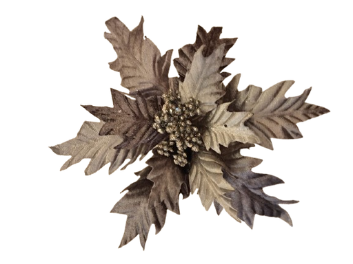 [7453095428830] FLOR NAVIDEÑA PLATEADA