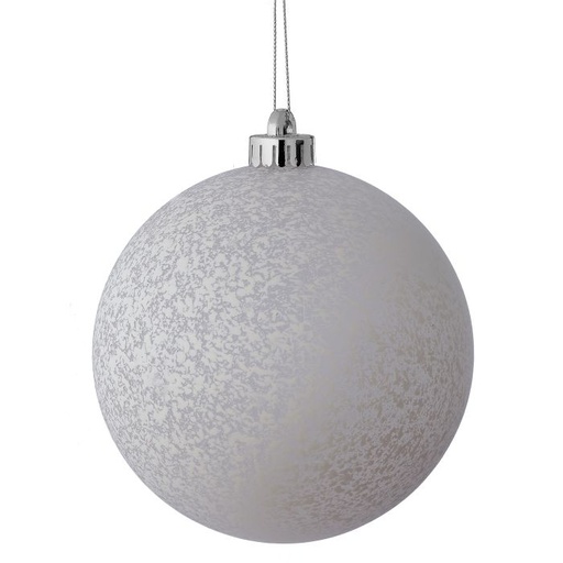 [MTX53265-BLANCO] 140MM VP MATT MERCURY BALL ORNAMENT BOX OF 2 WHT