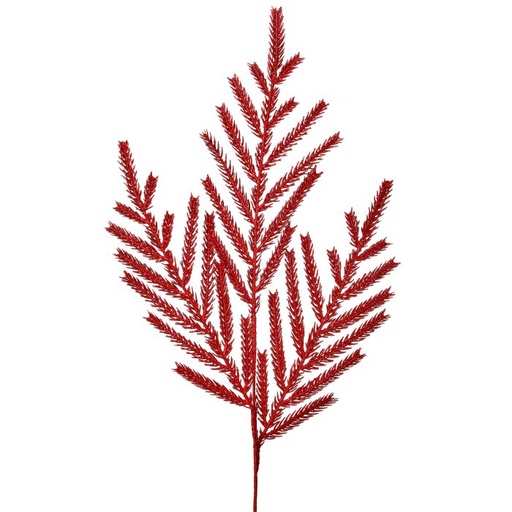 [MTX74557] 22" GLITTERED PINE SPRAY RED