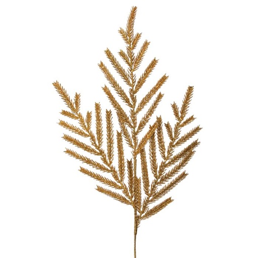 [MTX74557] 22" GLITTERED PINE SPRAY GOLD