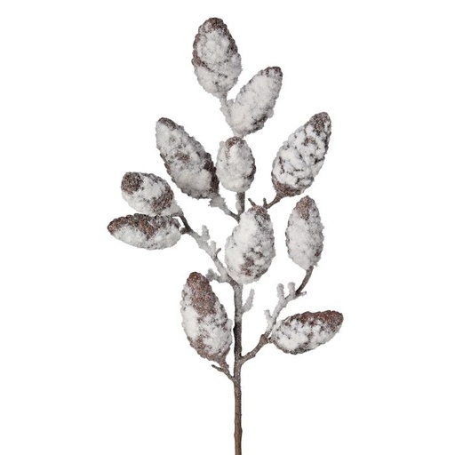 [MTX74526] 24" PL SNOWY PINECONE SPRAY