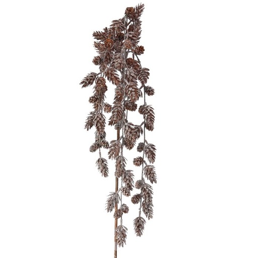 [MTX74521] 46" PL MINI FROSTY PINE CONE HANGING SPRAY