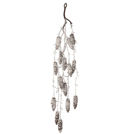 [MTX74468] 32" ICED GLITTER PINECONE DROP