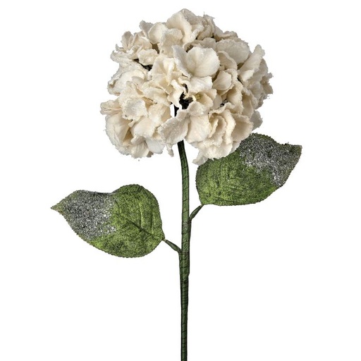 [MTX74465] 26"SNOW EDGED VELVET HYDRAGNEA STEM WHITE