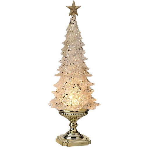 [MTX74261] 20"LED/BTY/TMR USB ACRYLIC TREE ON PEDESTAL