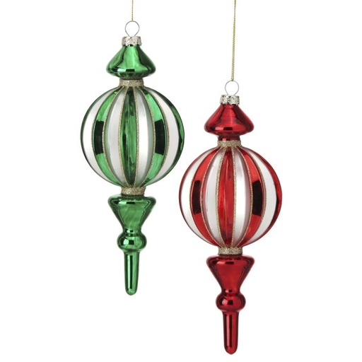 [MTX73942] 8.5" GLS GROOVE FINIAL ORNAMENT INDIVIDUAL