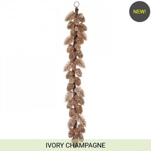 [MTX73764] 48" ICED PINECONE GARLAND 