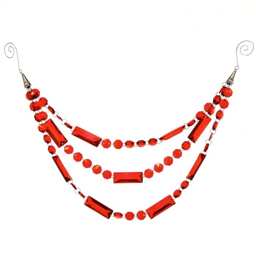 [MTX73553] 23" TRIPLE STRAND JEWEL DROP GARLAND