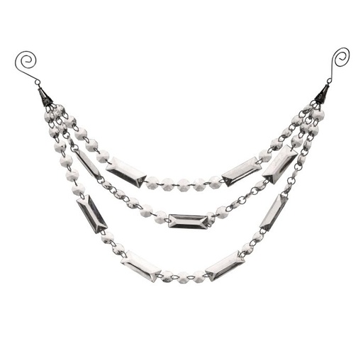 [MTX73553] 23" TRIPLE STRAND JEWEL DROP GARLAND