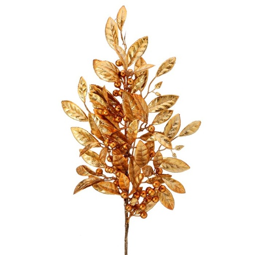 [MTX73480] 29" METALLIC BERRY BAYLEAF SPRAY