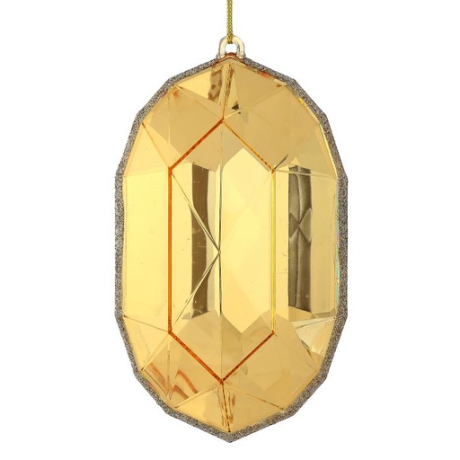[MTX73445] 6.5" ACRYLIC OVAL PRECIOUS GEM ORNAMENT