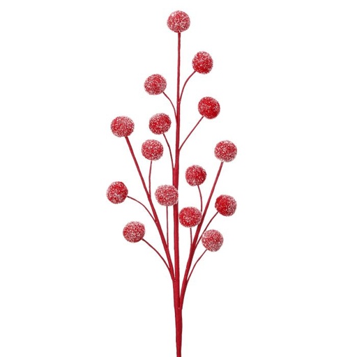 [MTX73367] 21" POMPOM SPRAY W/SNOWGLITTER 