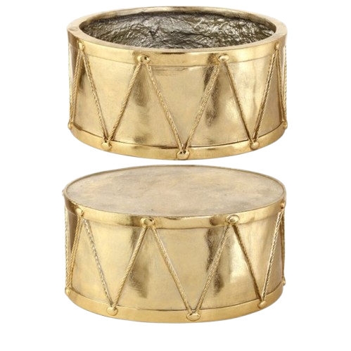 [MTX73174] 22" MgO  ROYAL COURT DRUM PLANTER/STAND