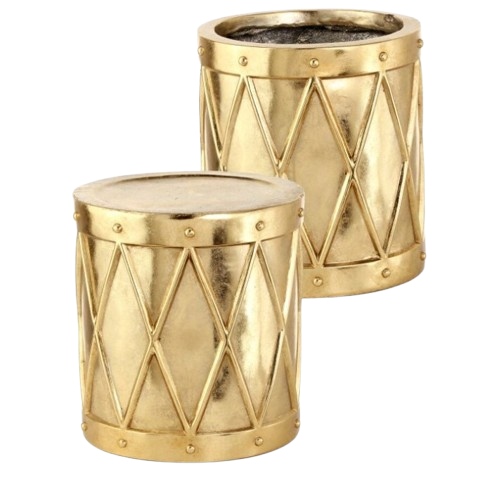 [MTX73173] 16" MgO ROYAL COURT DRUM PLANTER/STAND