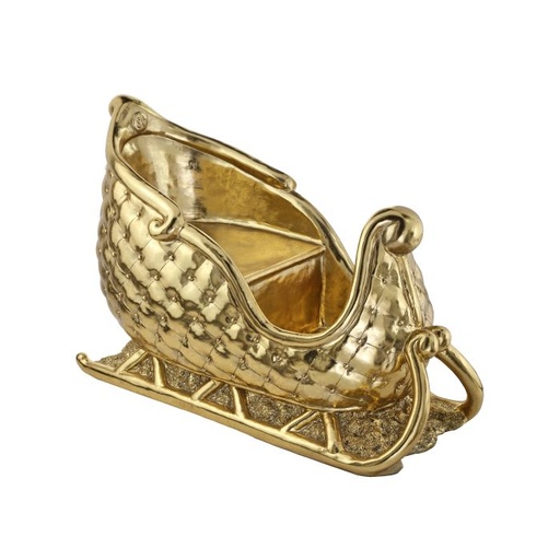 [MTX73170] 46" RESIN GILDED SLEIGH