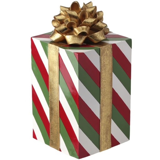 [MTX71075] 17" RESIN GIFT PACKAGE W/BOW RGAS
