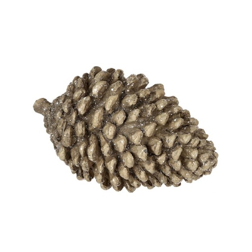 [MTX73040] 6.5" RESIN WINTER CHALET PINECONE