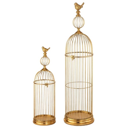 [MTX72979] 33.5" MTL /RESIN BIRDCAGE WITH BIRD