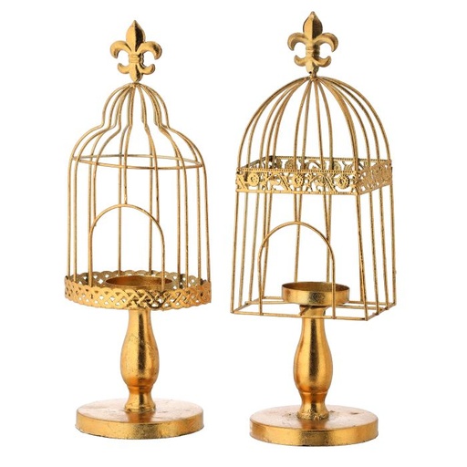[MTX72978] 12.5" METAL VOTIVE BIRD CAGE INDIVIDUAL