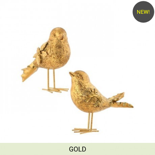 [MTX72972] 6" RESIN HOLIDAY BIRD INDIVIDUAL