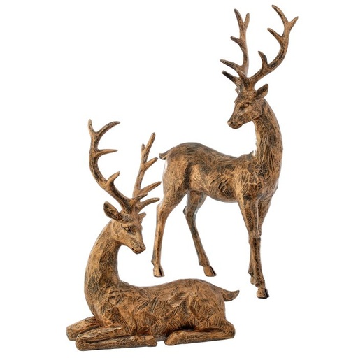 [MTX72930] 14-18" RESIN  HIGHLANDS DEER INDIVIDUAL