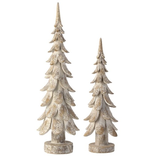[MTX72928] 15" RESIN WINTER FOREST TREE INDIVIDUAL