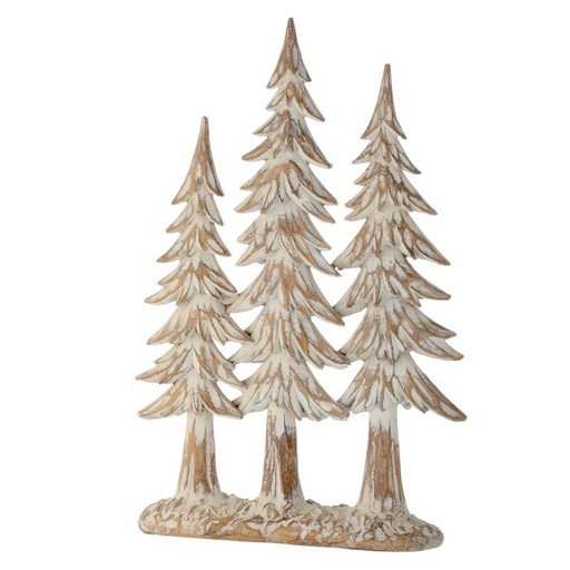 [MTX72926] 14" RESIN WINTER CHALET TREE GROVE 