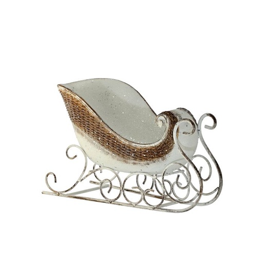 [MTX72924] 15" RESIN WINTER CHALET SLEIGH