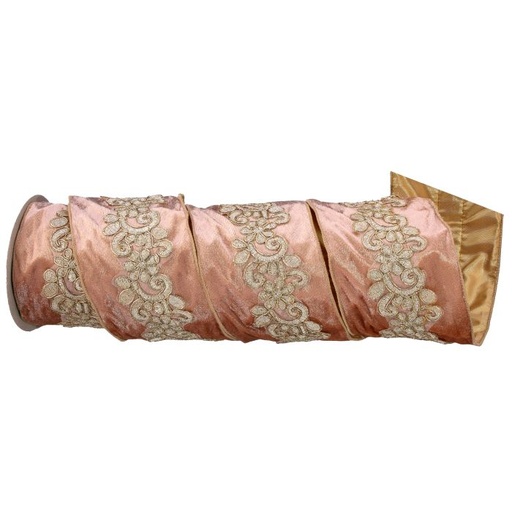 [MTX72751] 4"X5Y CNTR JEWEL BROCADE VELVET RIBBON