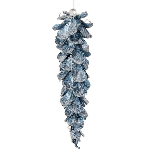 [MTX72648] 10"  JEWEL PETAL ICICLE ORNAMENT