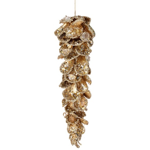 [MTX72648] 10"  JEWEL PETAL ICICLE ORNAMENT