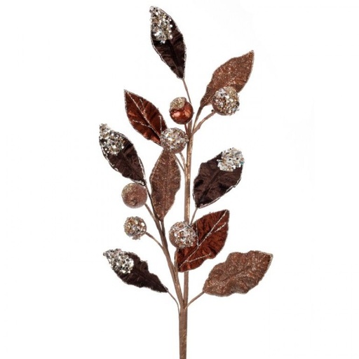 [MTX71677] 30" VELVET W/JEWEL BERRY SALAL SPRAY