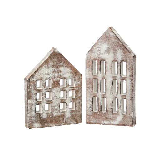 [MTX72417] 8-10" WOOD HOUSE TABLE PIECE SET/2