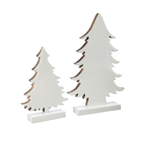 [MTX72410] 12-17" WOOD W/ENAMEL TREES INDIVIDUAL 