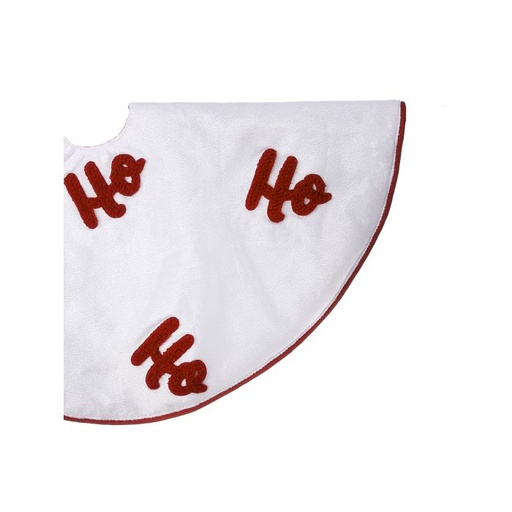 [MTX72353] 24"D VELVET "HOHOHO" TREE SKIRT 