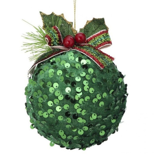 [743903180584] 5" SEQUIN BALL ORNAMENT