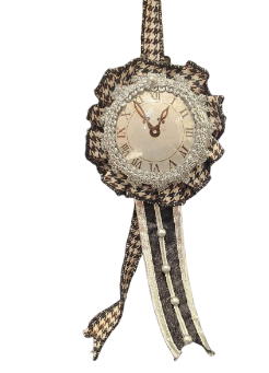 [MTX71897] 10" ANTIQUE CLOCK ORNAMENT