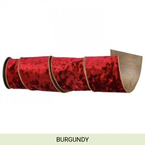 [MTX71886] 4"X5Y LUXURY TEXTURED VELVET RIBBON