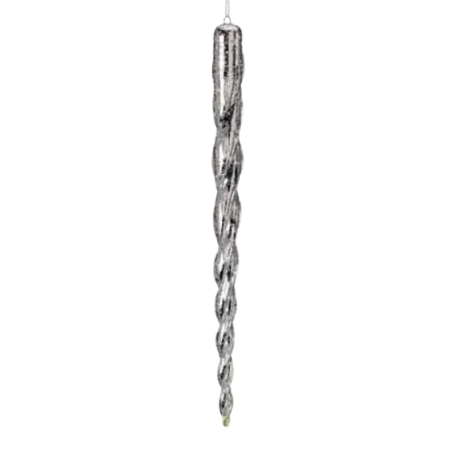 [MTX71785] 15" VP ELECTROPLATED RIDGED ICICLE ORNAMENT