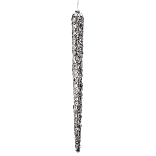 [MTX71784] 24" VP ELECTROPLATED RIDGED ICICLE ORNAMENT